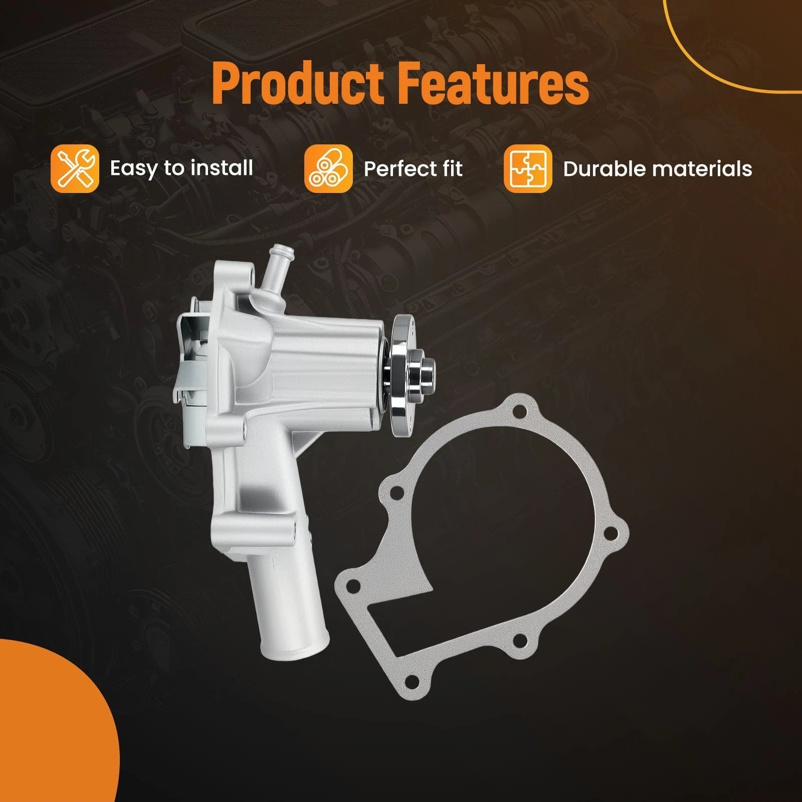 68mm Water Pump for Kubota V1505 V1305 D1105 D905