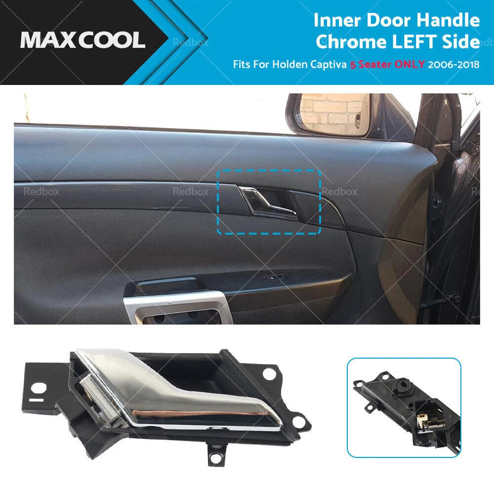 Left Inner Door Handle Chrome for Holden Captiva (2006–2018)