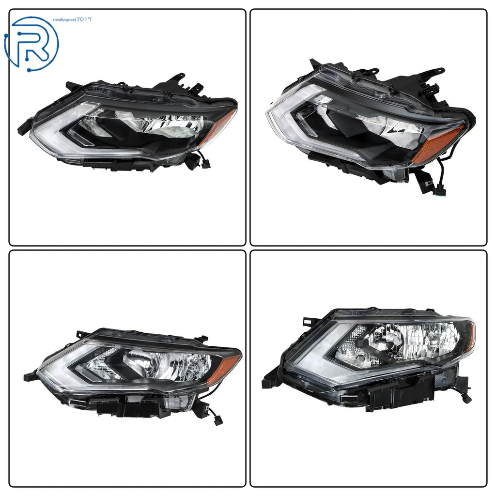 Headlight for Nissan Rogue (2017-2019) Left Driver Side Halogen