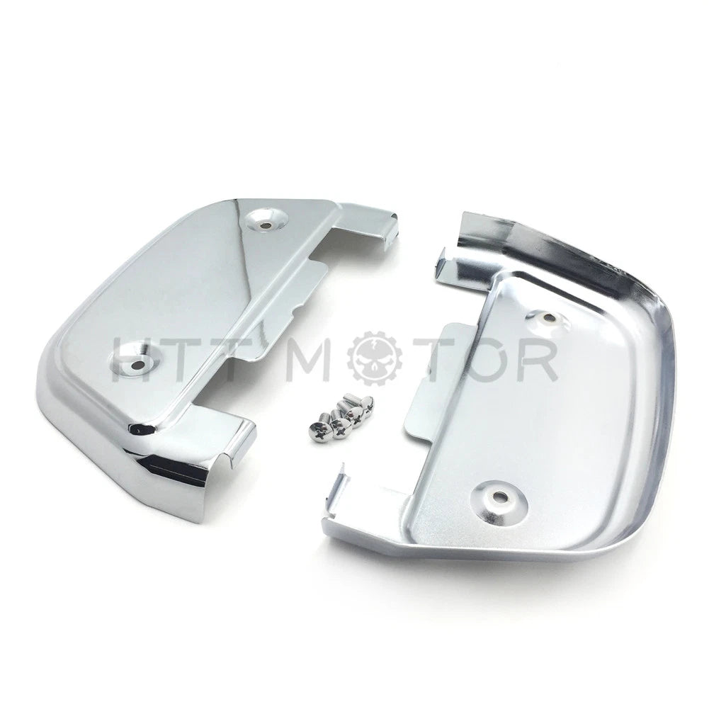 Chrome Passenger Footboard Covers for Harley Dyna (2006–Present) / FL Softail (1986–Present)