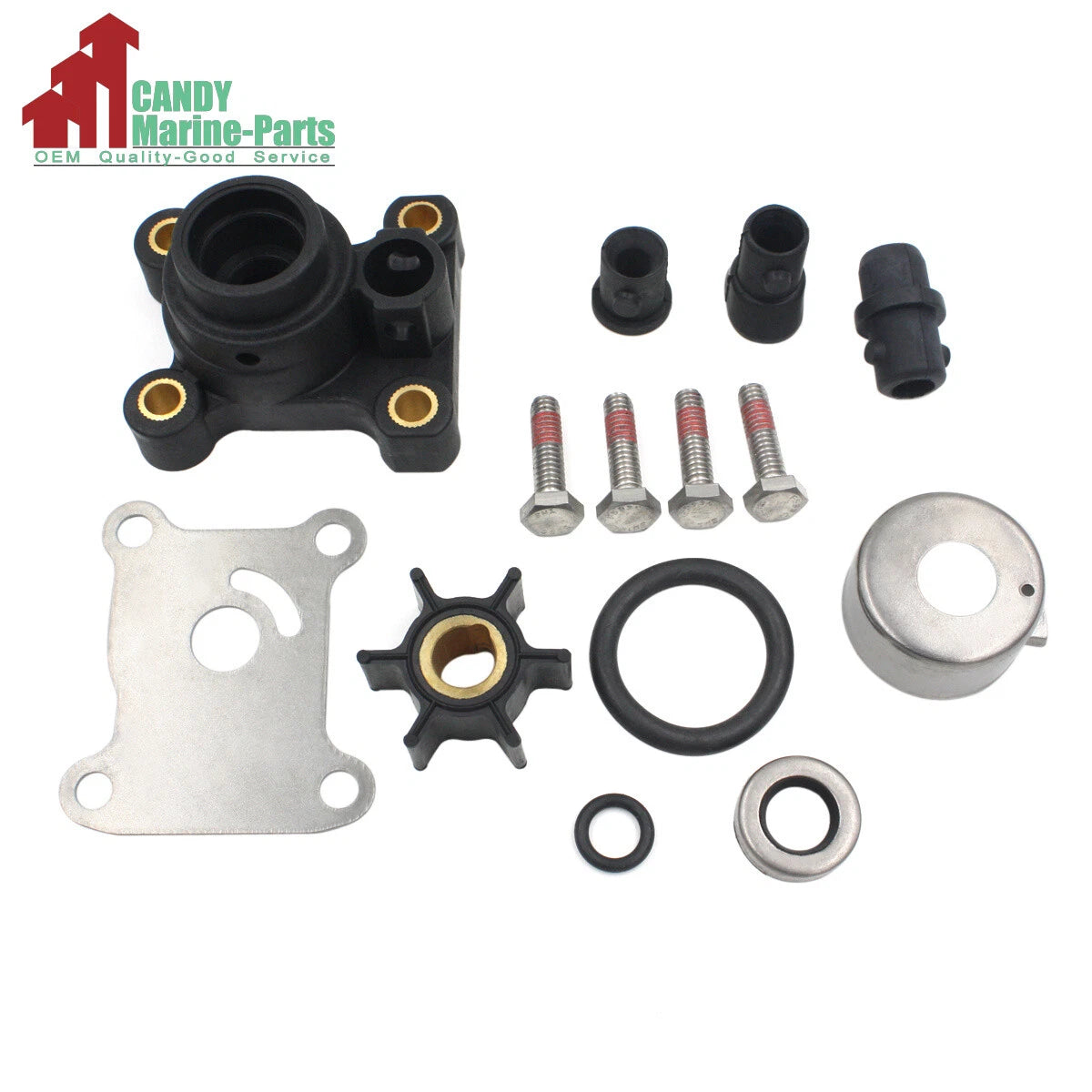 Water Pump Impeller Repair Kit for Johnson Evinrude (9.9HP & 15HP) 394711 0394711