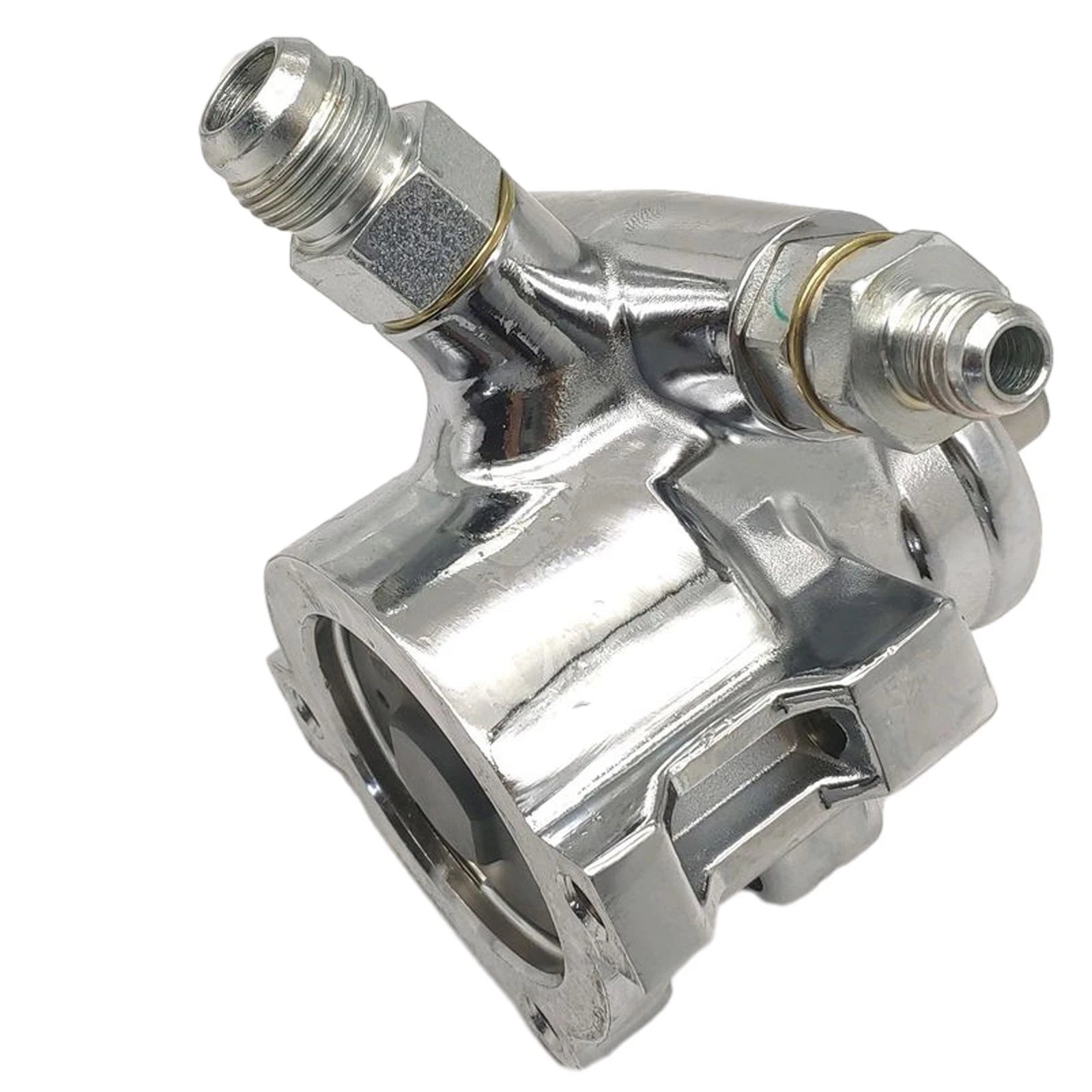 Polished Aluminum Power Steering Pump for GM Universal (Type II)