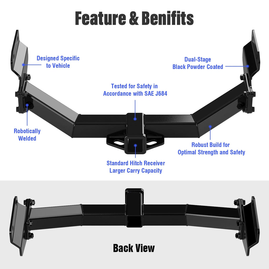 Towing Hitch Receiver Class 3 for Durango (2011-2026) Grand Cherokee (2012-2022)