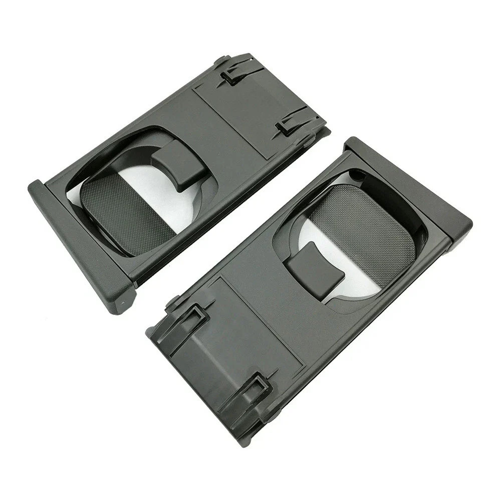 Front Cup Holder Trim Set for Toyota Hilux Vigo Fortuner (2005-2014) Black