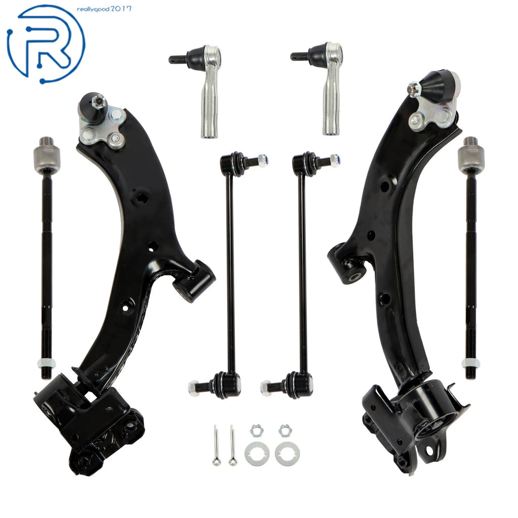 8Pcs Front Control Arm Ball Joints Sway Bar Tie Rods for Honda CR-V (2007–2011)