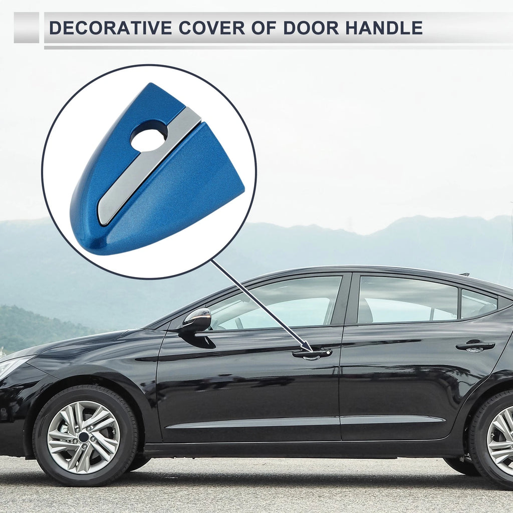 Front Left Door Handle Lock Cylinder Cover for Toyota Corolla (2014–2018) Blue