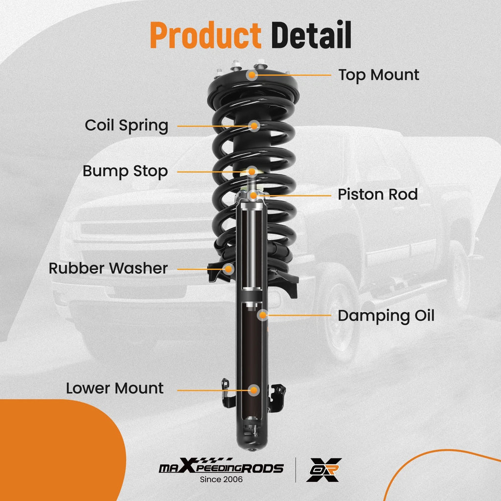 Front Struts with Coil Spring Assembly for Honda Accord (2008-2012)
