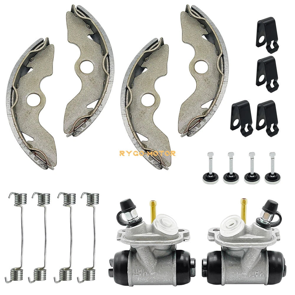 Front Brake Wheel Cylinders W/Shoes for Honda FourTrax 300 TRX300 (1988–1992)
