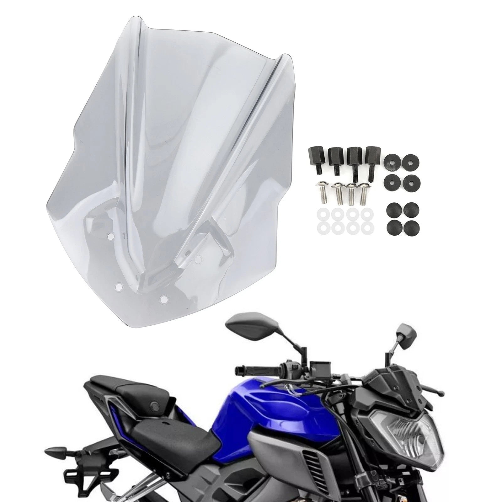 ABS Windshield for Yamaha MT125 (2015–2019) Gray