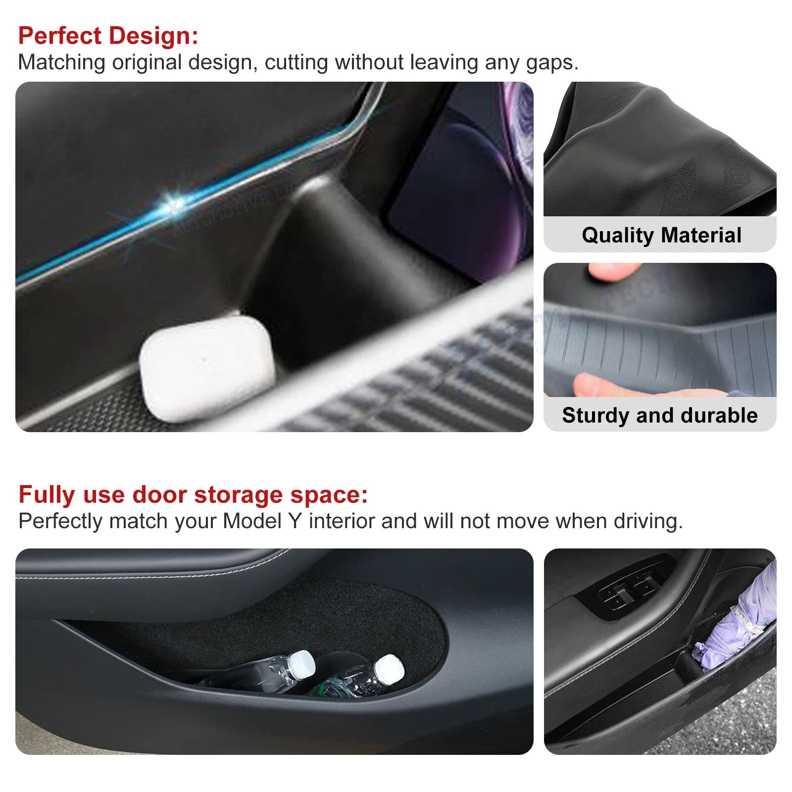 Side Door Storage Box for Tesla Model Y (2020-2025)