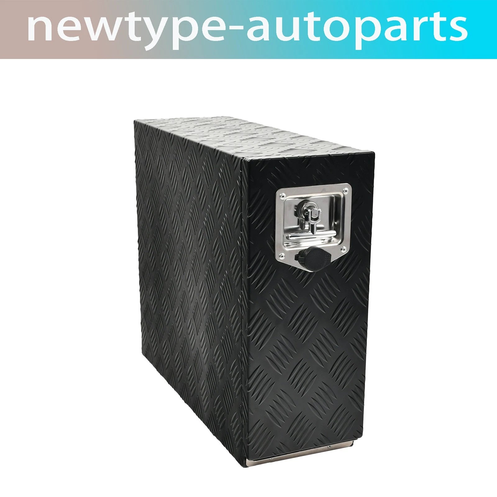 22 Inch Aluminum Truck Bed Tool Box for Universal Fit (Heavy Wall, Black)
