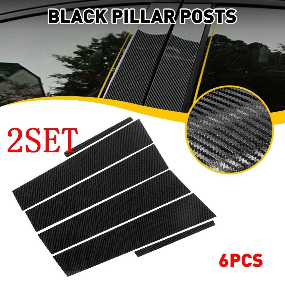 Set of 2 Carbon Fiber Pillar Posts for Dodge Charger (2011–2021)