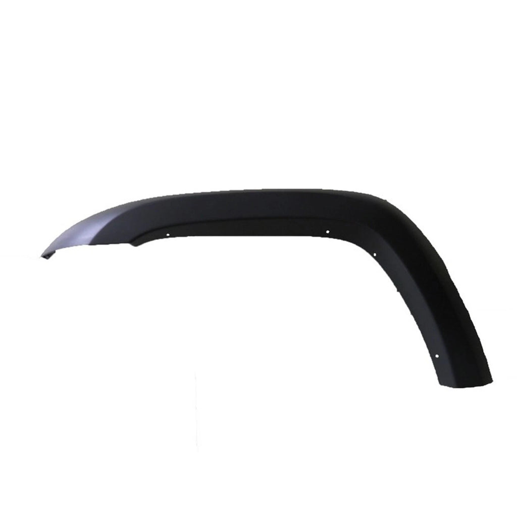 Replacement Gray Textured Polypropylene Driver Front Fender Flare w/o Rivets
