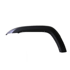Replacement Gray Textured Polypropylene Driver Front Fender Flare w/o Rivets