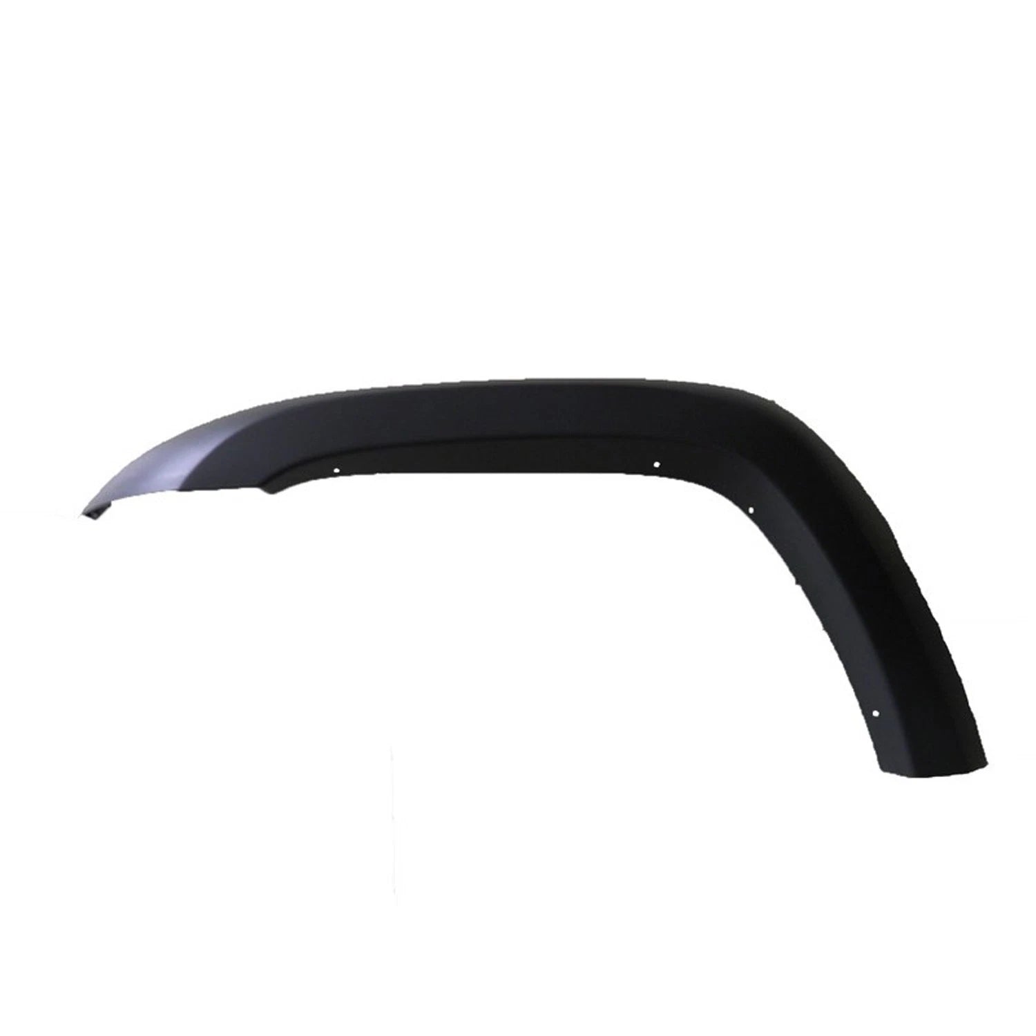 Replacement Gray Textured Polypropylene Driver Front Fender Flare w/o Rivets