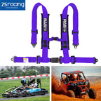 4 Point Racing Seat Belt Harness for Universal Fit (2" Straps)