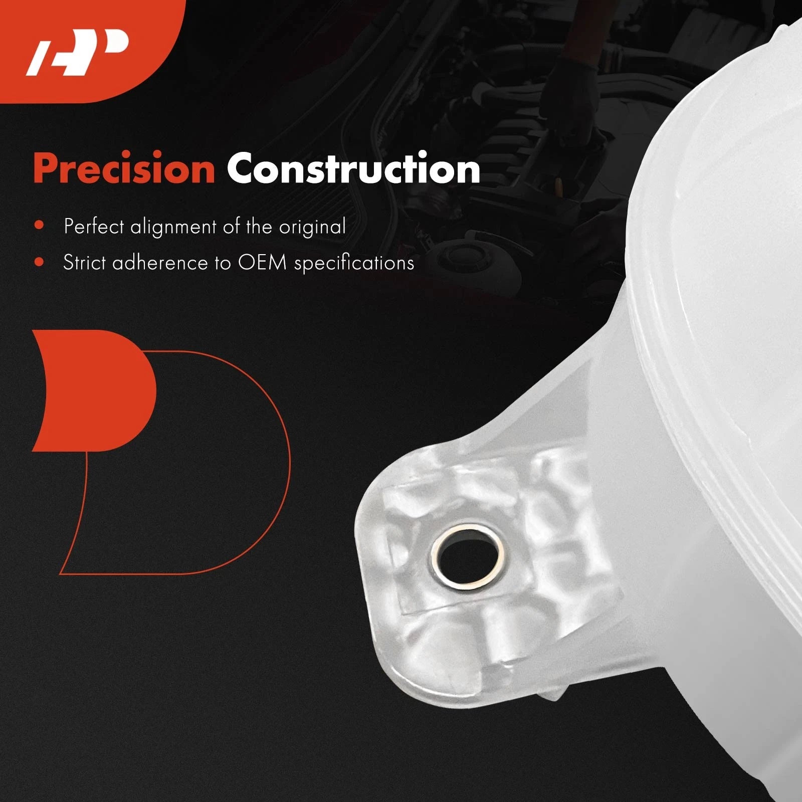 Engine Coolant Reservoir with Pressure Cap for Kia Sportage (2017–2021)
