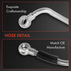 2X Power Steering Pressure & Return Line Hose for BMW 740iL 740i (1997–2001)