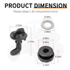 2X Hood Latch Toggles & Grommets Washers Kit for Polaris RZR XP 900 (2011–2013)