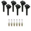 NGK 6 Ignition Coils & Nickel Spark Plugs Kit for Grand Vitara Tracker XL-7 (2001–2008)