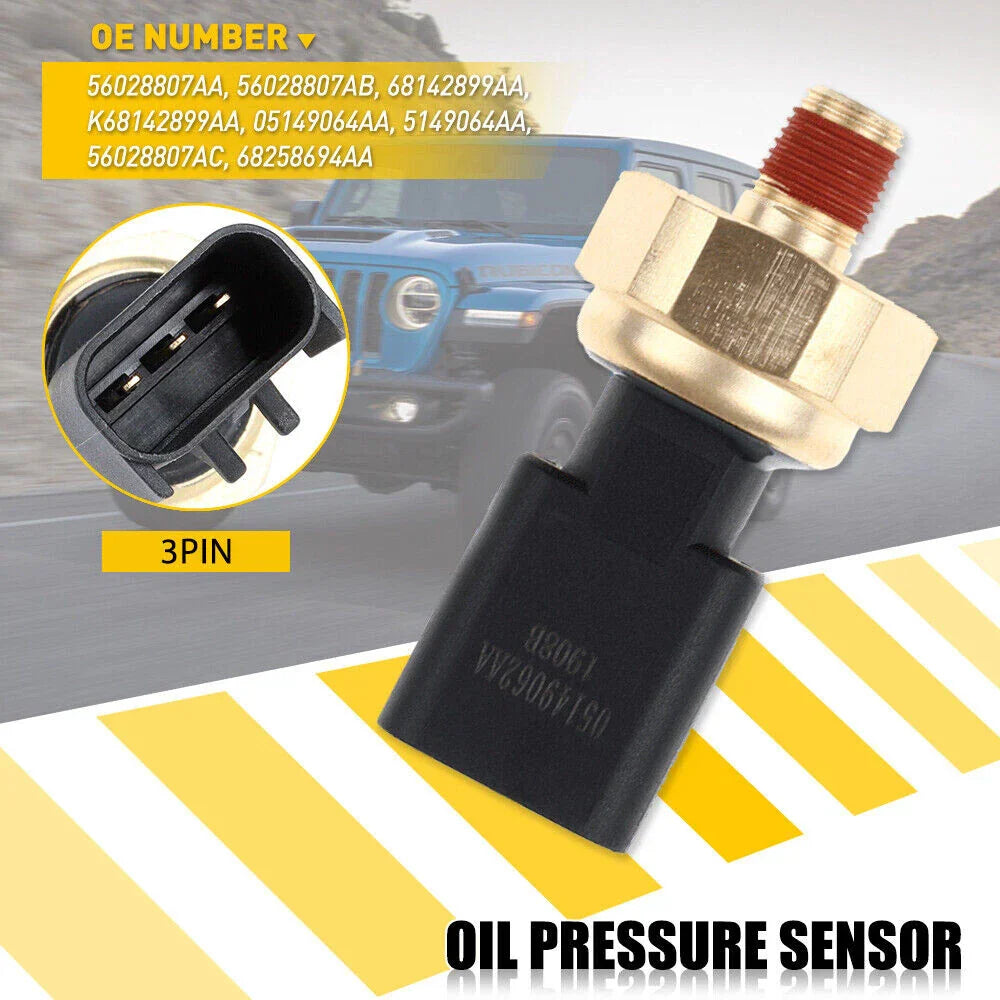 Engine Oil Pressure Sender Switch Sensor for Dodge Chrysler (2001-2023)
