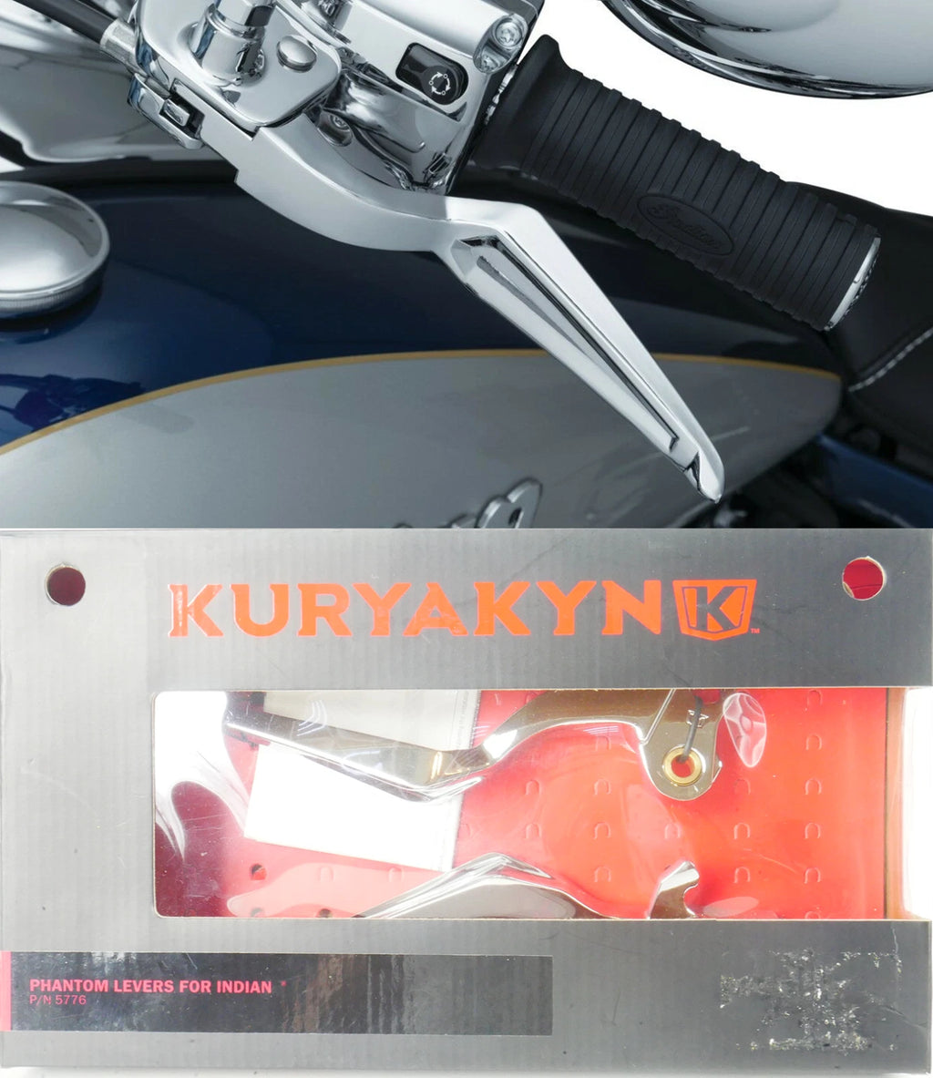 Kuryakyn Chrome Phantom Levers for Indian (2018–2020) PN 5776