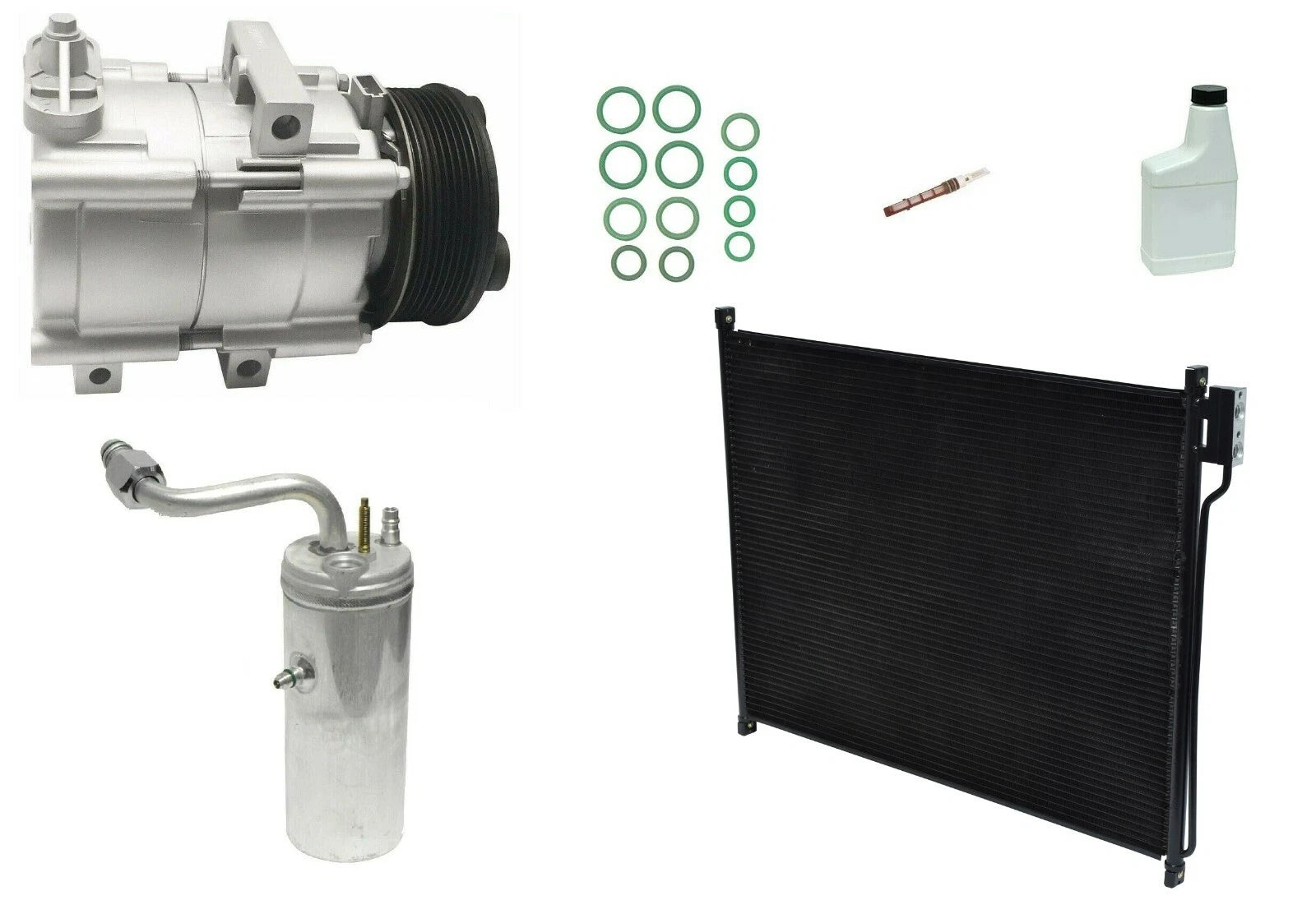 A C Compressor Kit Replacement With Condenser for Ford Ranger (2011–2018)