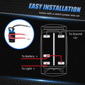 Rocker Switch with Blue LED for Car Truck Boat UTV ATV RZR Maverick