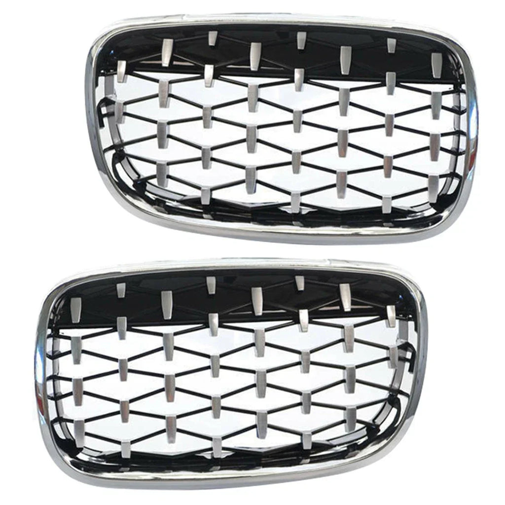 2 x Kidney Radiator Grille for BMW X5 E70, X6 E71, E72 Hybrid (2007-2013)