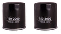 Set of 2 Engine Oil Filters for Chevy, Daihatsu, Geo, Pontiac, Scion, Toyota L4