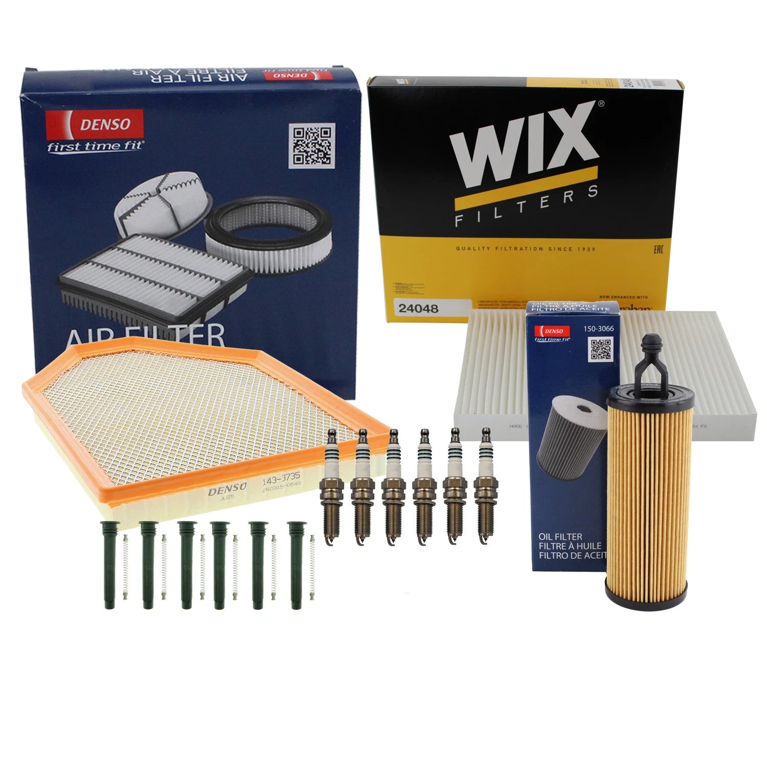 Denso Tune Up Kit & NGK Spark Plugs for Dodge Challenger Charger (2011–2023)