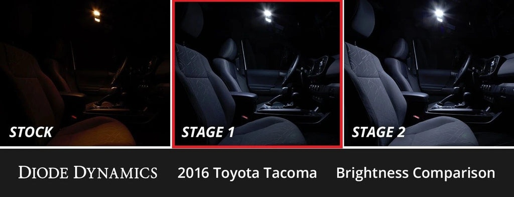 Stage 1 Interior LED Kit Cool White for Toyota Tacoma (2016–2023)