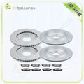 Set of 4 Brake Rotors + 8 Metallic Brake Pads for Nissan Titan (2004–2005)