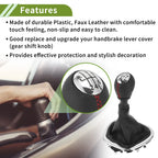 6 Speed Gear Shifter Knob with Cover for Fiat Talento (2016–2023)