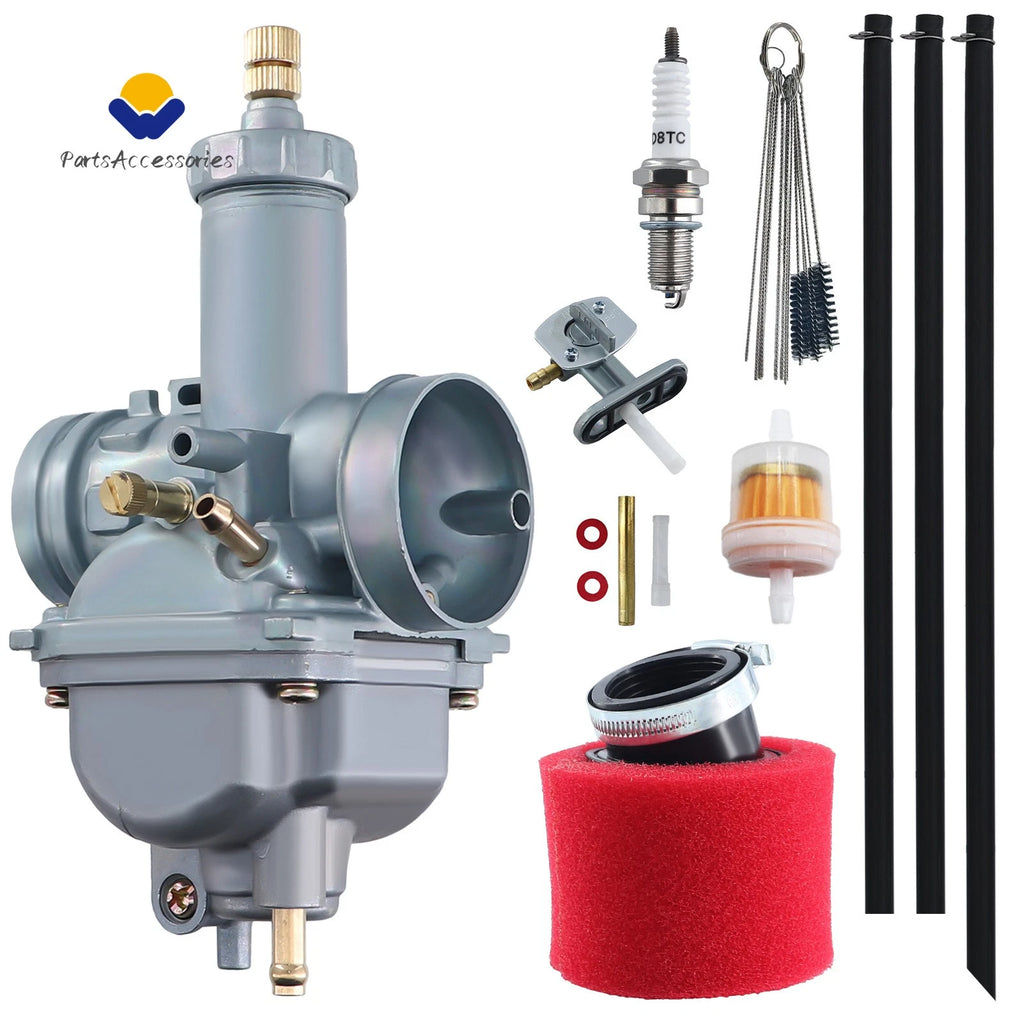 Carburetor with Air Filter & Fuel Filter for Kawasaki Bayou 220 KLF220A (1988–2002)