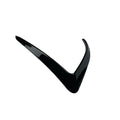 Black Front Bumper Side C Canards Covers Trim for Tesla Model 3 (2017–2023)