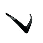 Black Front Bumper Side C Canards Covers Trim for Tesla Model 3 (2017–2023)