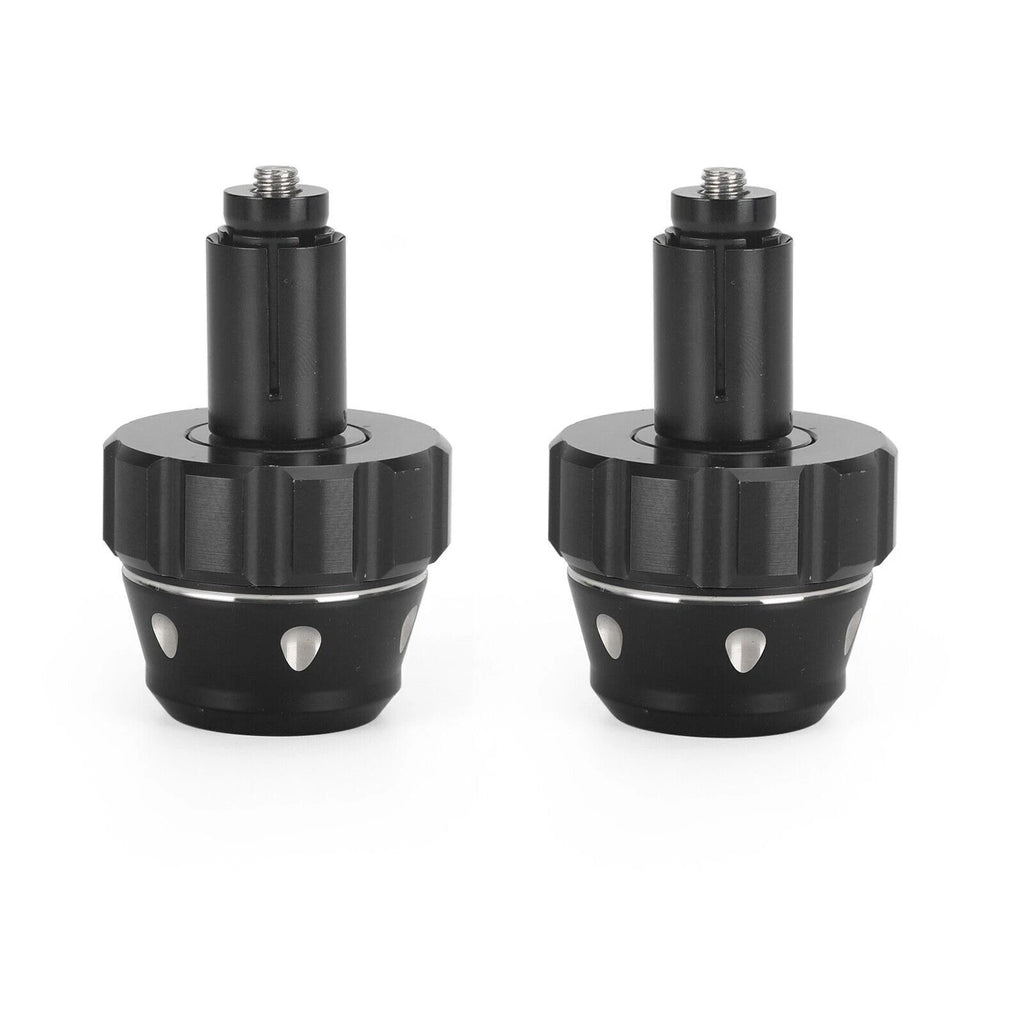 Bar End Weight Plugs for Universal Motorcycle 22mm 7/8" (CNC, Black)