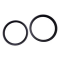 Front & Rear Logo Surrounding Ring Covers 82mm & 74mm for BMW 3 Series