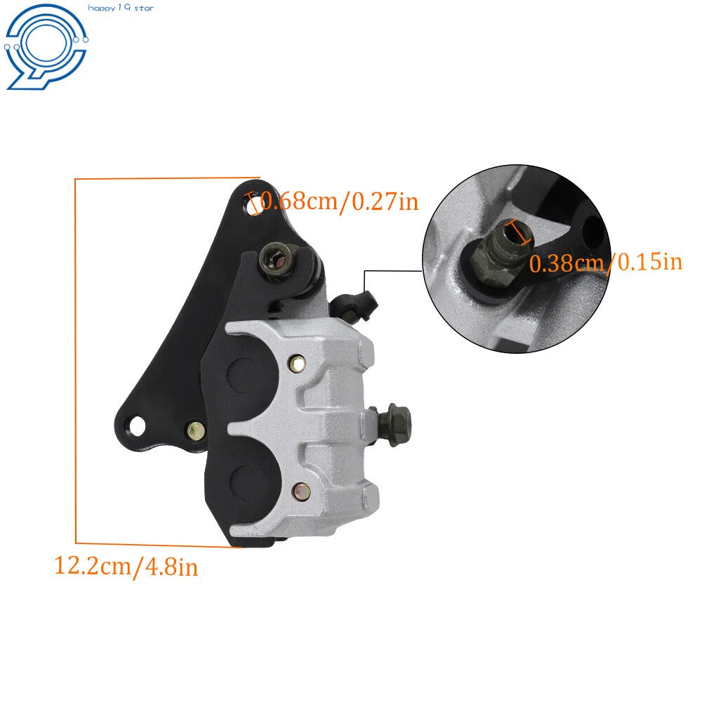 Front Brake Caliper with Pads for Honda Rebel 250 (1985-2016)