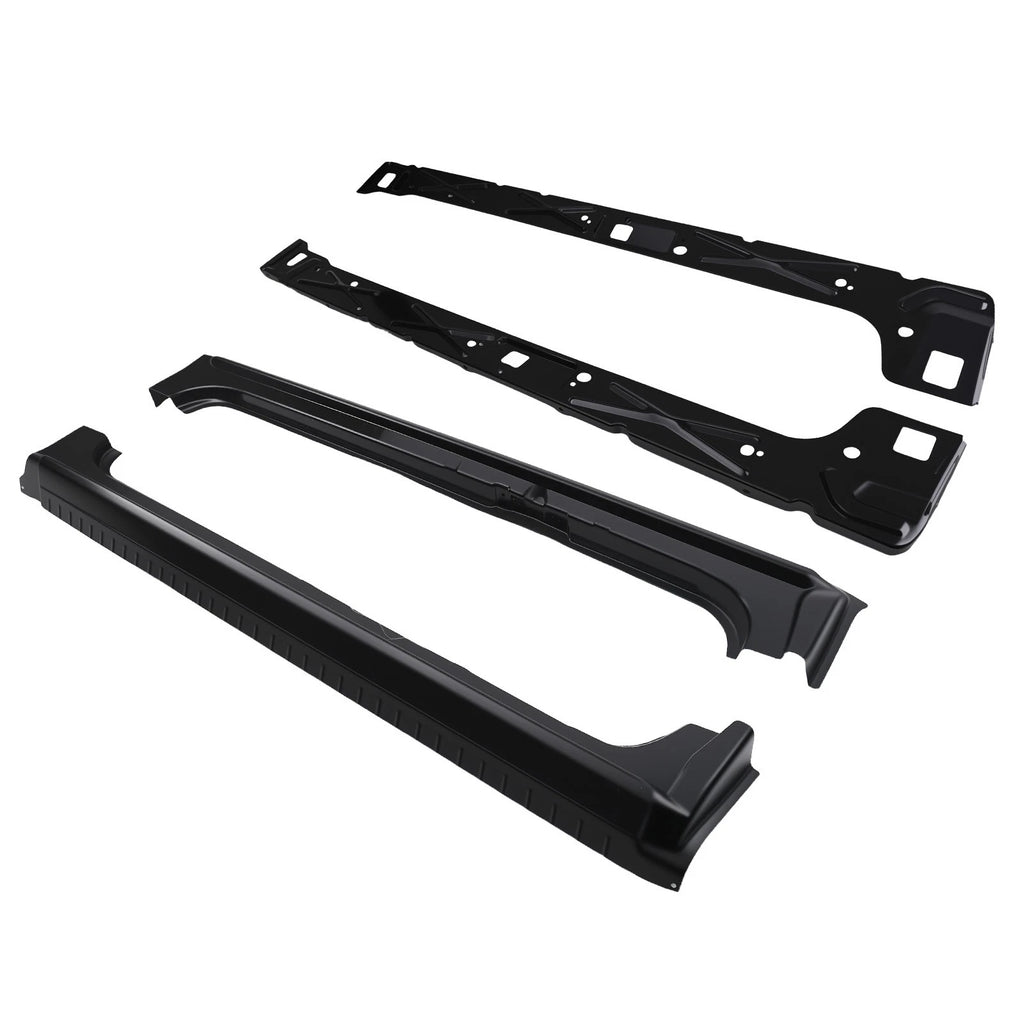 Pair Inner Outer Rocker Panels for Chevy Silverado GMC Sierra (1999–2007) Steel