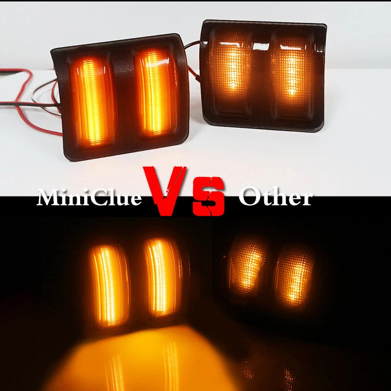 Smoked Amber LED Side Mirror Marker Signal Lights for Ford F250 F350 F450 F550