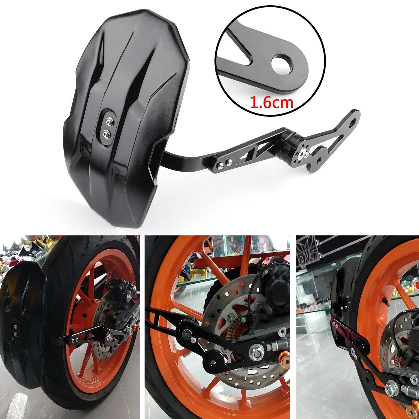 Rear Fender Cover Splash Guard Mudguard for Universal Motorcycle (T9)