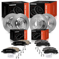 Disc Brake Rotor & Ceramic Pad Set for Buick Lucerne Cadillac 
