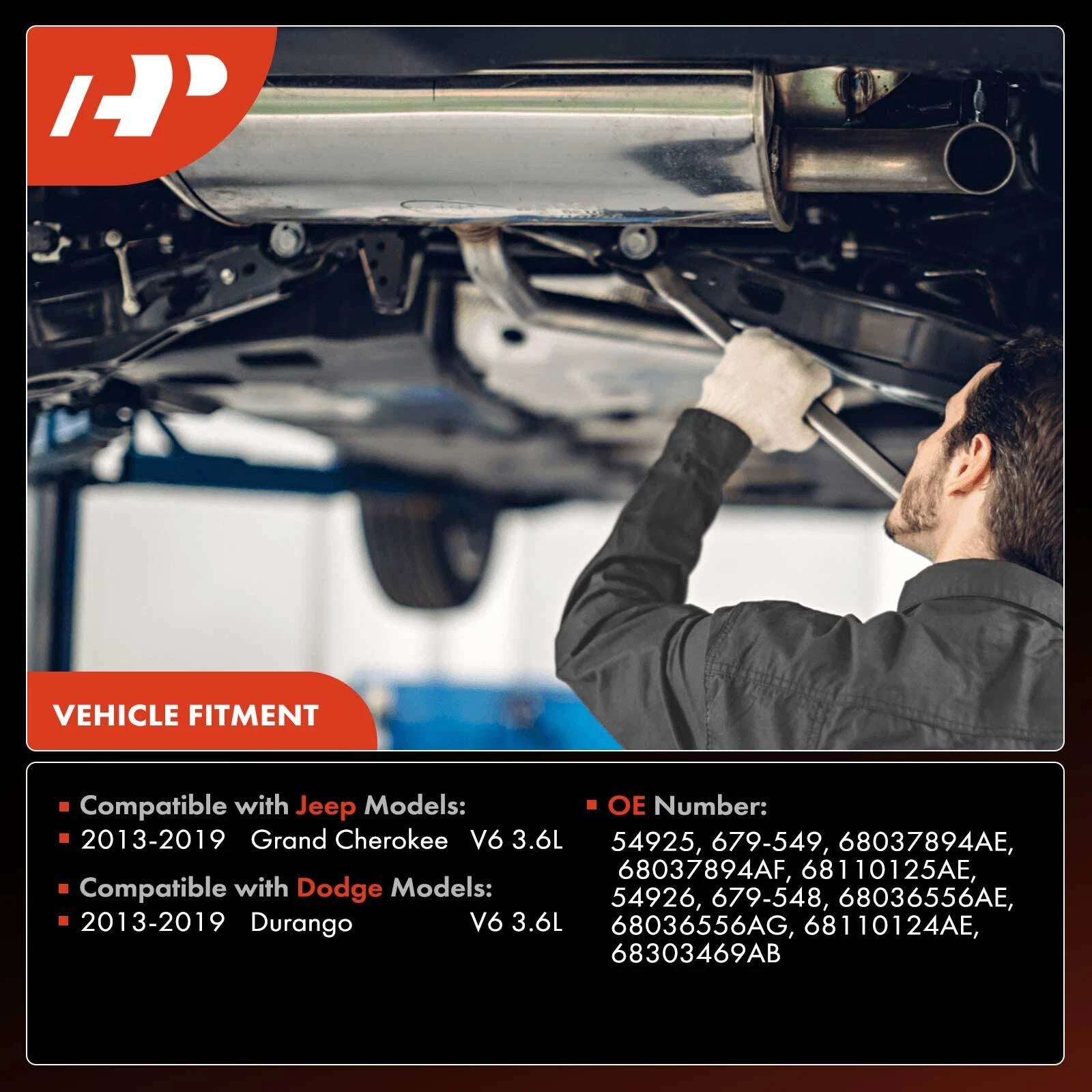 Catalytic Converter for Jeep Grand Cherokee, Dodge Durango (2013–2019)