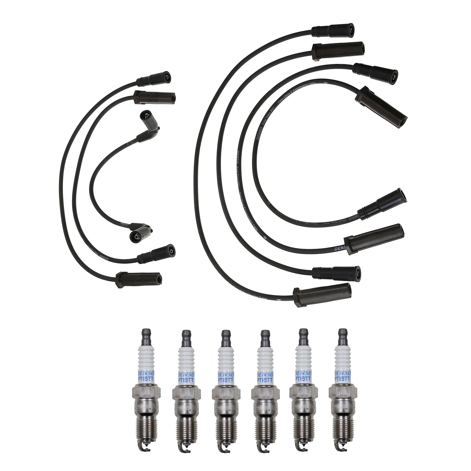 Denso Wire Set & 6 Platinum TT Spark Plugs for Chevy GMC 4.3 VIN W