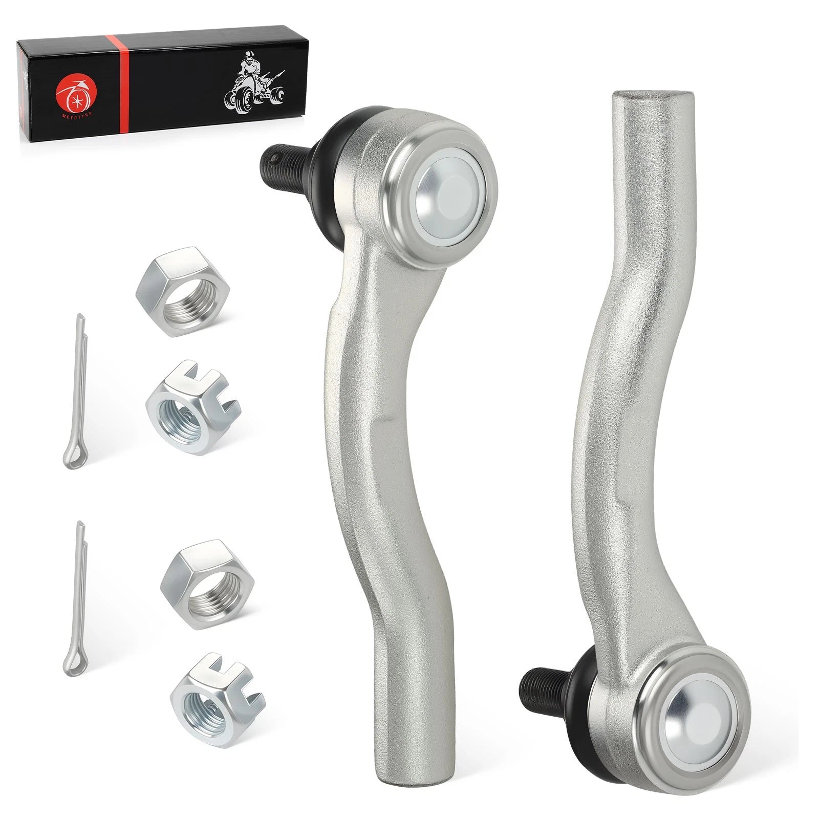 Set of 2 Outer Tie Rod Ends & Nuts for Honda Pioneer 1000 1000-5 (2016–2021)