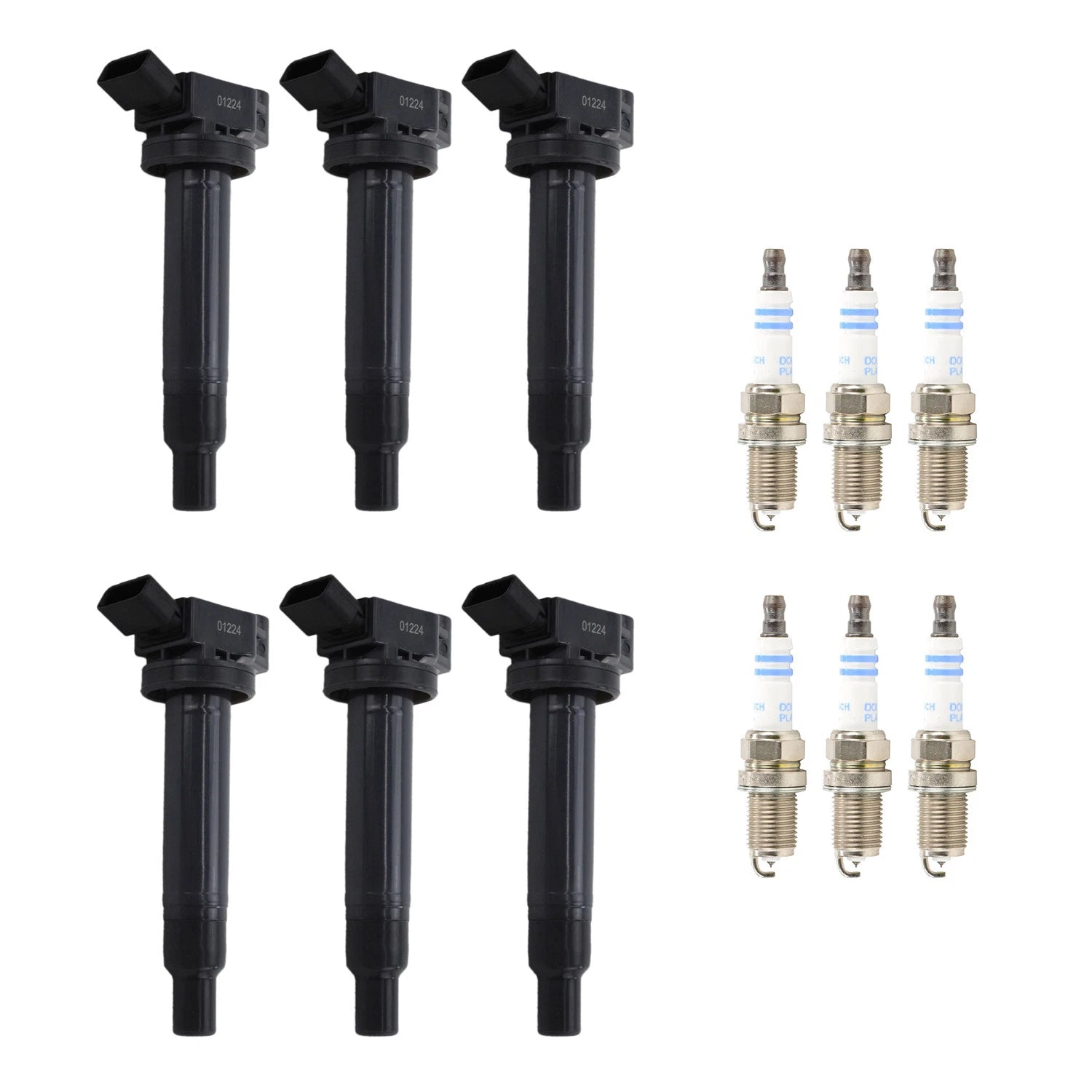 Set of 6 Ignition Coils & Spark Plugs for Toyota Avalon Camry RX300 (1995–2006)