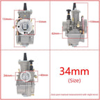 34mm Carburetor for PWK34 250-350cc Keihin KOSO OKO Dirt Pit Bike ATV