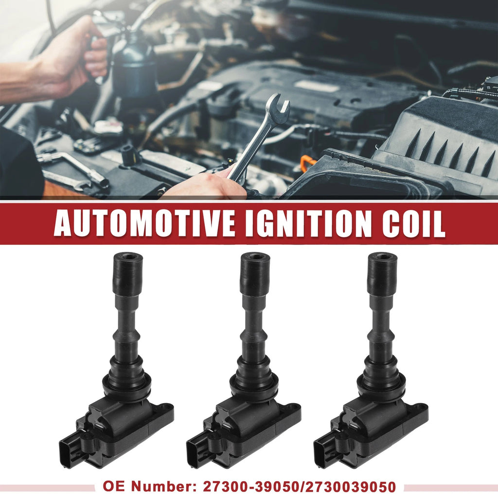 3X Ignition Coil for Kia Sedona (2002–2005) No. 2730039050 Black